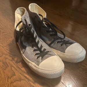 Converse Gray Wool High Tops